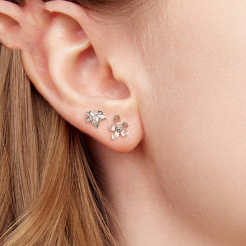 BLOSSOM PINK™ – Boucles d’Oreilles Fleurs en Argent 925