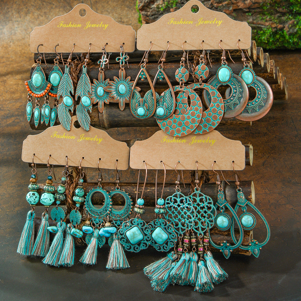 BOHO TRIO™ – Jeu de 3 Paires de Boucles d’Oreilles Bohémiennes