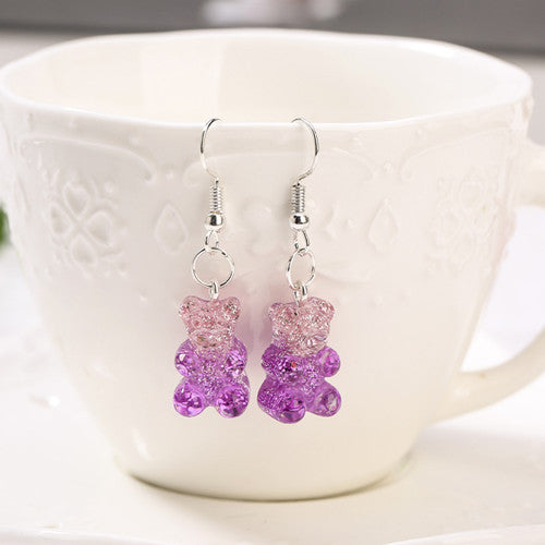 BEARLY CHARM™ – Boucles d’Oreilles Ourson en Résine