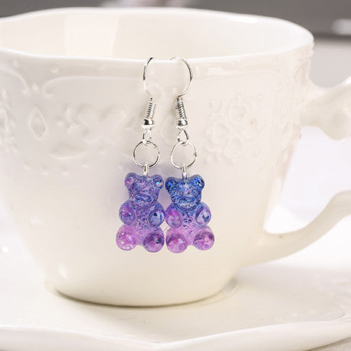 BEARLY CHARM™ – Boucles d’Oreilles Ourson en Résine