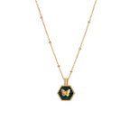 EmeraldWing™ – Collier Papillon & Malachite en Argent 925