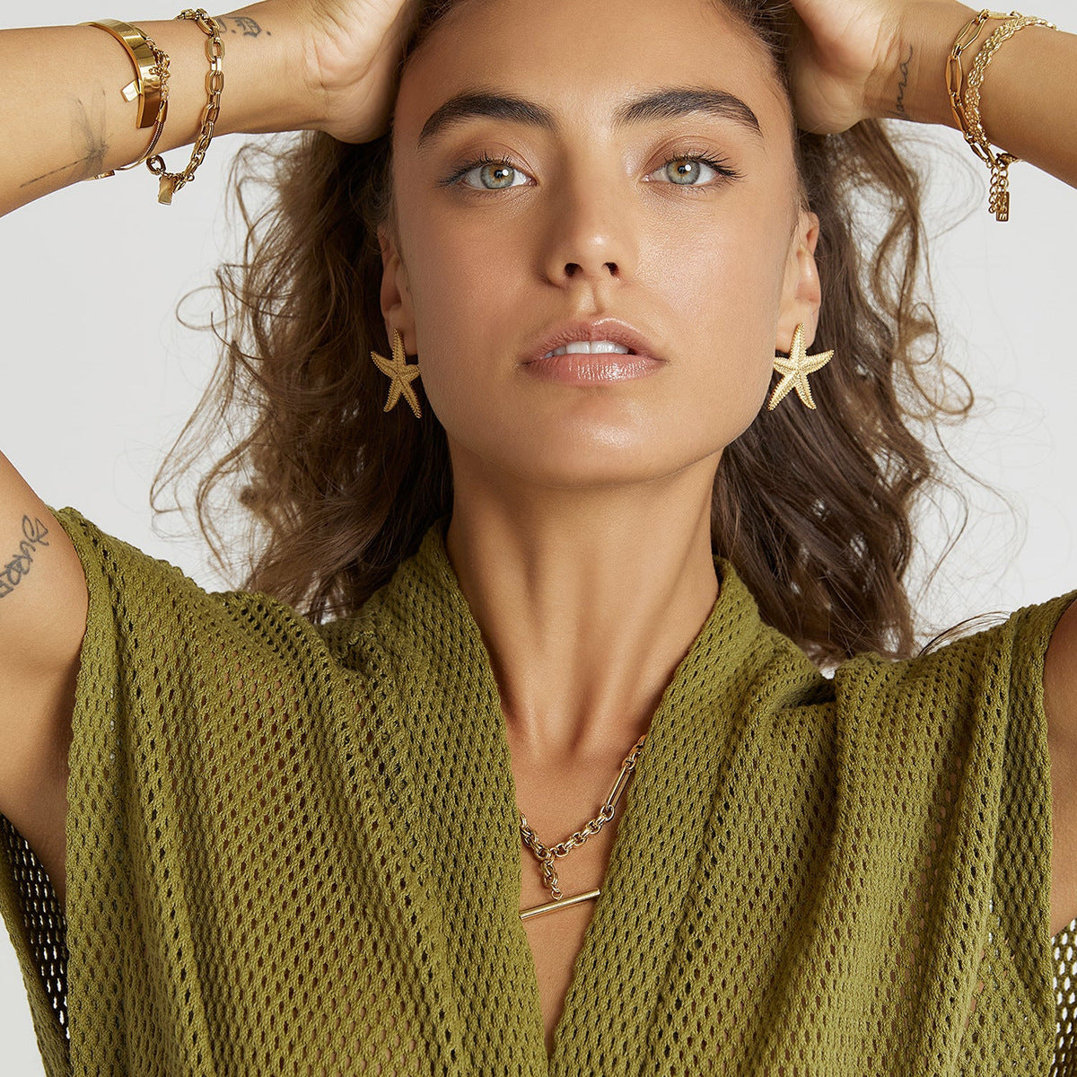 SeaGlimmer™ – Boucles d’Oreilles Étoile de Mer