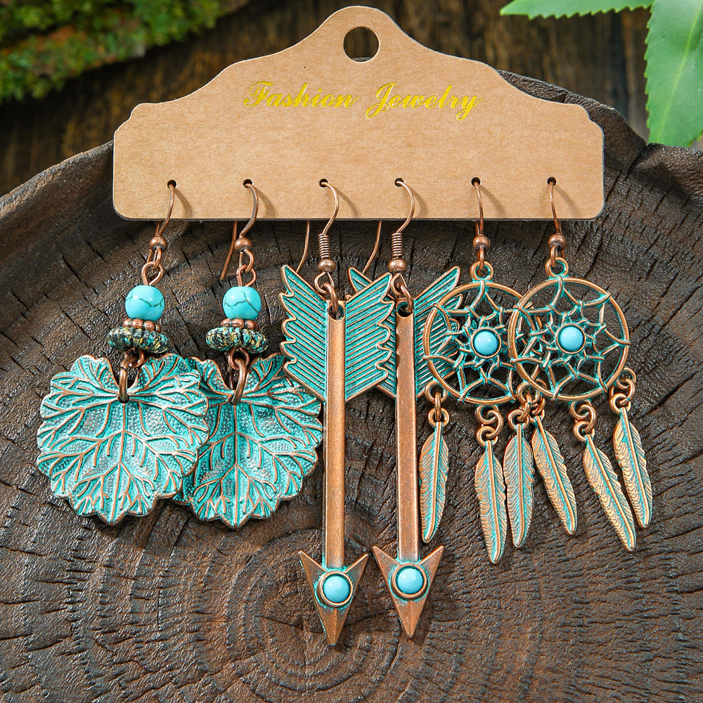 BOHO TRIO™ – Jeu de 3 Paires de Boucles d’Oreilles Bohémiennes