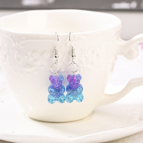 BEARLY CHARM™ – Boucles d’Oreilles Ourson en Résine