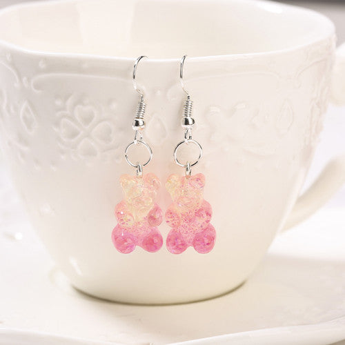 BEARLY CHARM™ – Boucles d’Oreilles Ourson en Résine