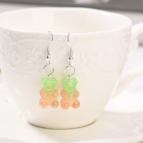 BEARLY CHARM™ – Boucles d’Oreilles Ourson en Résine