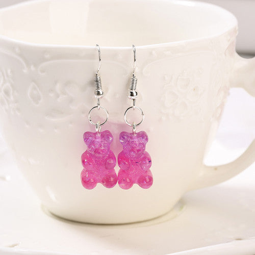 BEARLY CHARM™ – Boucles d’Oreilles Ourson en Résine