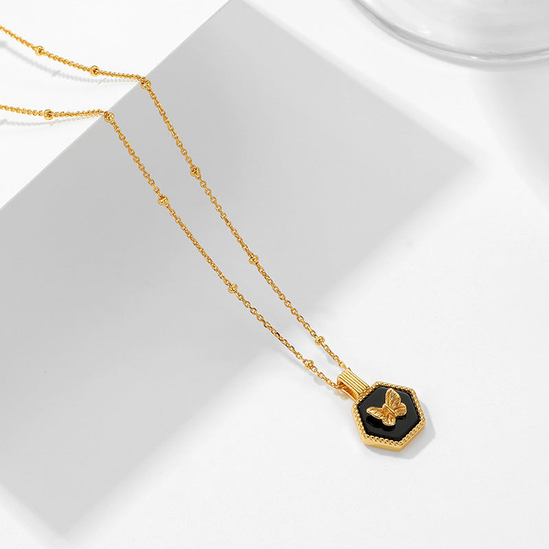 EmeraldWing™ – Collier Papillon & Malachite en Argent 925